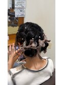 結婚式お呼ばれヘアセット♪