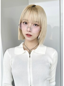 ホロ(hollo) 切りっぱなし_タッセルボブ_ミニボブ