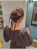 ロングのお呼ばれヘア