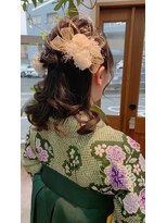 トム ヘアー(Tom hair)&nbsp;ハーフアップアレンジ