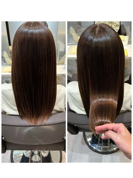 マオリ ホアロハ バイ アヌエヌエ(maoli hoaloha by anuenue) 髪質改善トリートメント＋高濃度水素ケアカラー