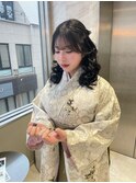 卒業式の着付けヘアセット☆