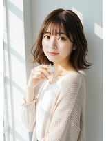 ネオリーブ チロル 横浜西口店(Neolive CiroL.)&nbsp;暗髪/レイヤーボブ/チェリーブラウン/ミニウルフ/デジタルパーマ