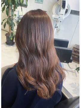 美容室カードル 新小岩店(Cadre) ベージュ/艶カラー/ロング