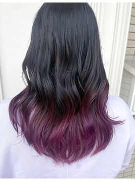 シャルティア(SHALLTIA) グラデーションカラー/裾カラー/ピンクパープル/ハイトーン