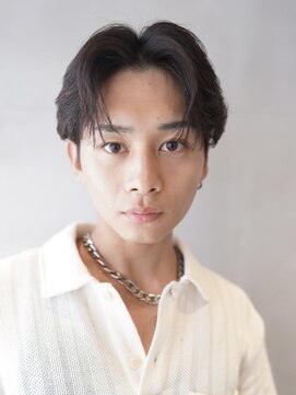 ニコ トウキョウ ヨコハマ(nico) センターパートフェザーパーマニュアンスパーマ