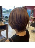 まとまりの良さが魅力◎大人ショートボブ/レイヤー