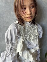 ダリー 菊水店(Dali)&nbsp;アンブレラカラー・ベージュカラー・デザインカラー・裾ピンク