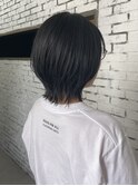 暗髪ショートウルフ