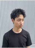 スパイキーショート×ピンパーマ