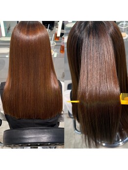 アイスジェム(ICE GEM)の写真/【縮毛矯正特化サロン】縮毛矯正もカラーも妥協したくない方は≪ICE GEM≫へ。低ダメージで髪への負担減!