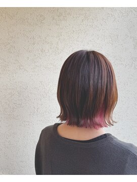 【CASA.sae】オレンジブラウン×ピンク