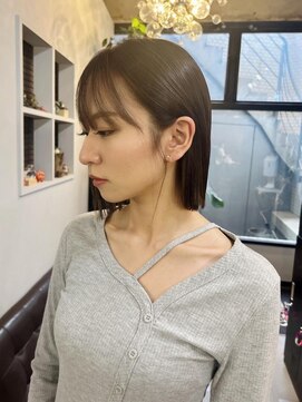 ステア メゾン(stir maison) 透明感ベージュ/骨格補正ボブ/ダブルカラー