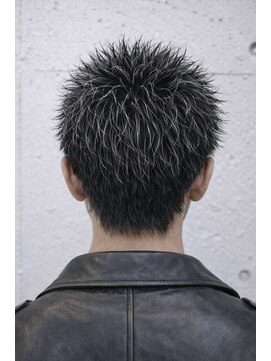 メンズ ラピス(Men's Lapis) ホワイトメッシュ×スパイキーショート