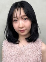 ニコ トウキョウ 渋谷(nico TOKYO)&nbsp;ミディアムレイヤーカット顔周りレイヤーハッシュカット透明感