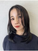 ＊暗染髪質改善ボブレイヤー顔周りカット