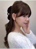  顔まわり顔周り前髪カットミディアムレイヤーロングレイヤー
