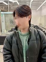 フェノメノン 豊田店(PHENOMENON)&nbsp;メンズカット/センターパート/ナチュラルショート/ブラウン