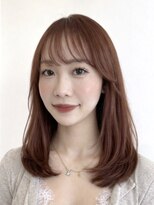 ゲーム 原宿店(GAME) オレンジブラウン/ミディアムレイヤー/顔周りカット