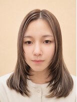 モーイトウキョウ美容室(Mooi Tokyo美容室) はねない内側レイヤーミディ