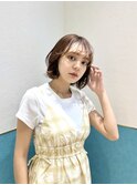 ラテグレージュ/レイヤーボブ/韓国巻き/結べるレイヤー/立川