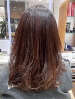 ピークアブー アヴェダ ギンザシックス(PEEK-A-BOO AVEDA GINZASIX) 【カシスカラー】チェリーピンクカラー レッドブラウン ◆
