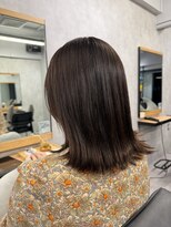クラン 岡本(Chlan)&nbsp;切りっぱなしボブ　ナチュラルブラウン