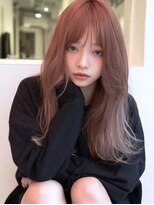 ロッソ 大橋店(Rosso)&nbsp;くすみピンクの柔らかウェーブ【大橋】