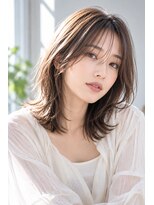 ランソ 新宿(RUNSO)&nbsp;小顔レイヤーミディアム×シースルーバング