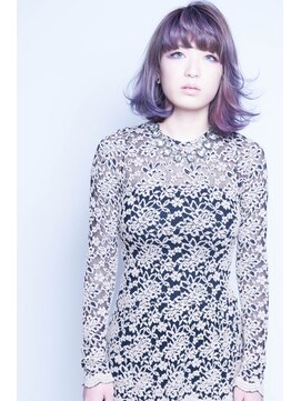 リジョイスヘア(REJOICE hair) 【REJOICE hair】グレイヴァイオレットのミディアムボブ