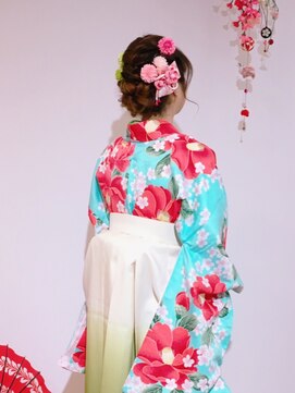 ヘナ ヘアサロン 花々 ヘアセット+着付け