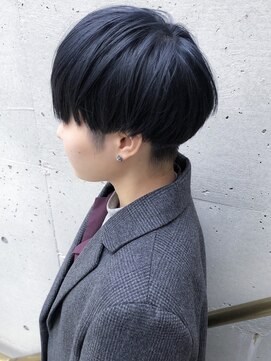 カンゴール サロン トウキョウ セントラル 原宿(KANGOL SALON TOKYO CENTRAL) 【KANGOL】センターパート パーマ 韓国 ウルフ マッシュ カラー