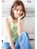アンジュヘアーマロンベージュボブ