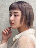【NORA UMEDA 高木】大人可愛い小顔ミニボブ外国人風ハイライト
