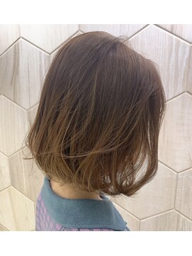 ビューティドレッセヤマノ 池袋パルコ(Beauty Dresse YAMANO) 【ボブ】【カラー】【ニュアンスハイライト】ふんわりボブ