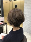 簡単スタイリング☆乾かすだけでまとまる丸みショート☆