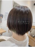 【天女目】ちょい前下がりなショートボブ