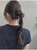 @gen.yamada_kaho 柔らかベージュカラー×簡単ヘアアレンジ
