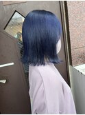 20代30代40代/ボブ/外ハネ/ネイビーブルー［溝の口］