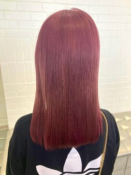 ゲーム 原宿店(GAME) ダブルカラーピンクベージュケアブリーチハイトーン髪質改善