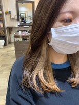 リッカヘアー(Ricca hair) 大人可愛いアッシュベージュxインナーカラーゴールドアッシュ