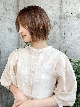 シー バイ ロンド 新宿(Sea by Lond) イメチェン×美髪[外はねボブ/ボブ/グレージュ]