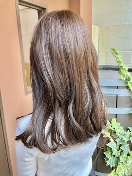 ココカラヘアー ニコ(cococara hair nico) 大人可愛いロングボブ/切りっぱなし/顔周りレイヤーカット/20代