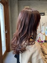 ヒカリス ヘアー 相川店(HIKARIS hair) レイヤー×オレンジベージュ