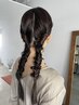 ヘアセット+顔周りのカット