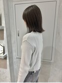 YOKE 20代30代切りっぱなしボブ外ハネボブ前髪オリーブべージュ