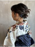 【ボブの浴衣ヘアアレンジ】