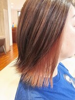 ヘアメイク アリエス 岩切店(HAIR MAKE aries)&nbsp;ペールピンクインナーカラー 仙台 ヘアメイクアリエス 20代 30代