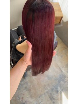 ラボアン 梅田店(lab.em.) ブリーチレッド