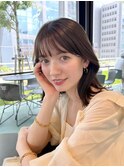 髪質改善＊ベージュカラーボブルフ＊美髪【Zina京都駅前】